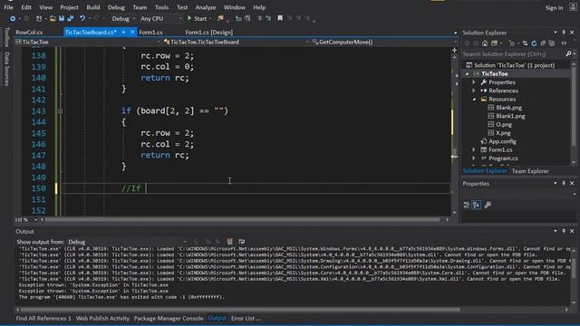 C# Tic-Tac-Toe game against the Computer in WinForms (Part 2) смотреть онлайн
