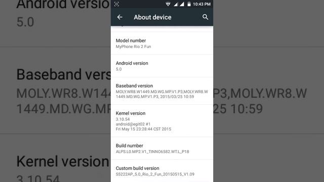 Myphone Rio 2 Fun (android 5.0) смотреть онлайн