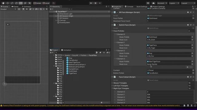 Unity AR Face Tracking Tutorial | No code required | Build your first AR App смотреть онлайн