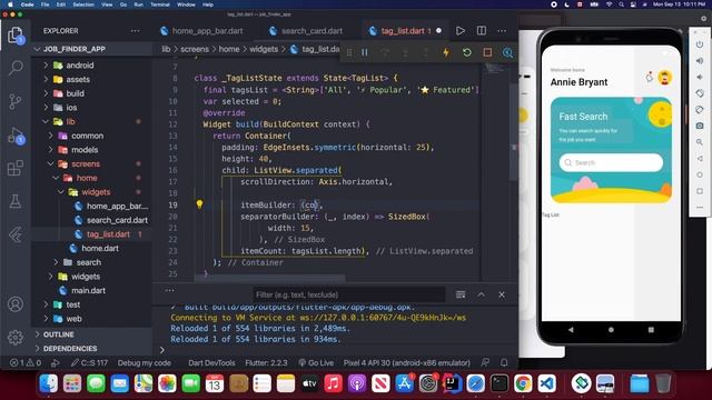 Flutter UI Job Finder App Tutorial | App from Scratch Part 1 смотреть онлайн