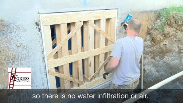 EGRESS SOLUTIONS How To Reftro-Fit A Basement Egress Window System Into An Existing Foundation смотреть онлайн