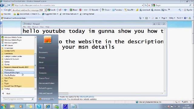 How to download windows live essential (Messenger) 2010 Free смотреть онлайн