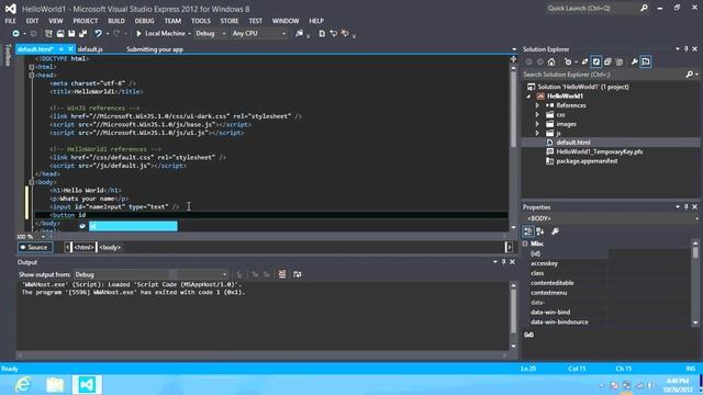 Windows 8 App - Hello World смотреть онлайн