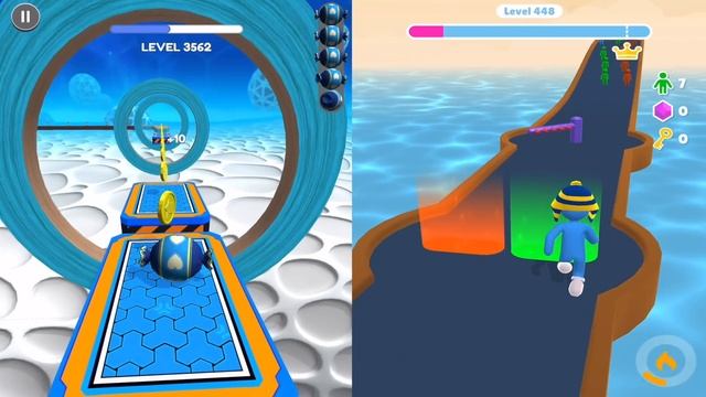 💚 💙 Going Balls Speedrun Vs Giant Rush Android iOS Gameplay Walkthrough 4K Nr 18 смотреть онлайн