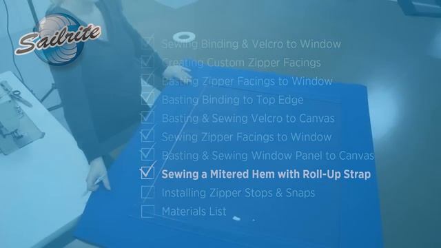 How to Install a Zippered Roll Up Window in Canvas смотреть онлайн