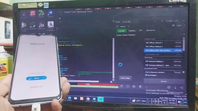 Samsung A13 USA (A135F) FRP Bypass Android 13 Enable ADB Failed 2024