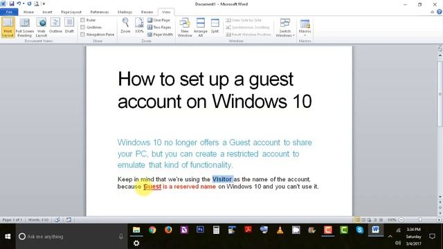 how to add/Setup Guest User in Windows 10 смотреть онлайн