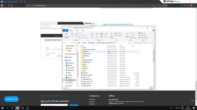 BitTube desktop wallet, download and installation. смотреть онлайн