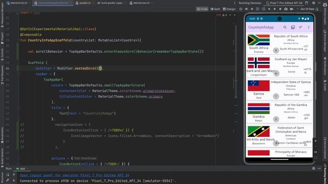 Scaffolding NavigationIcon | BottomAppBar |  FloatingActionButton: Jetpack Compose - 25