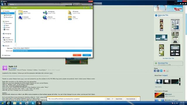 How to Install - Custom Windows 7 Theme. смотреть онлайн