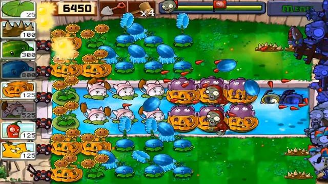 Plants vs. Zombies: Gameplay Walkthrough Part 32 - Survival Endless 12 Flags (iOS Android) смотреть онлайн