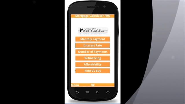 DPsoftware Mortgage Calculator PRO running on Android (Blackberry, Symbian, Bada, Windows Mobile) смотреть онлайн