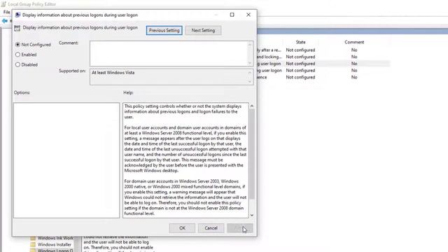 Display Last Sign in Information During User Sign In In Windows 10 смотреть онлайн
