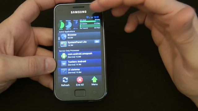 Galaxy S i9000 Android 4.0.3 camera distortion effect test by HDblog ENG version смотреть онлайн
