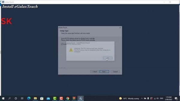 PARTNER SP800 touch driver Instal