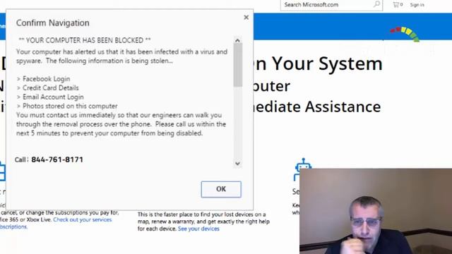 Windows Official Support Scam Warning смотреть онлайн