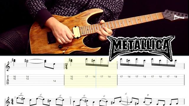 How to play solo Metallica - The Frayed Ends of Sanity. Guitar Tab. смотреть онлайн