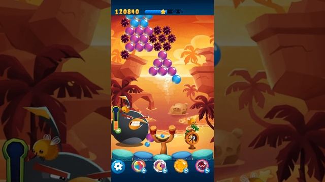 Angry Birds POP Bubble Shooter - Level 54. Gameplay Android walkthrough смотреть онлайн