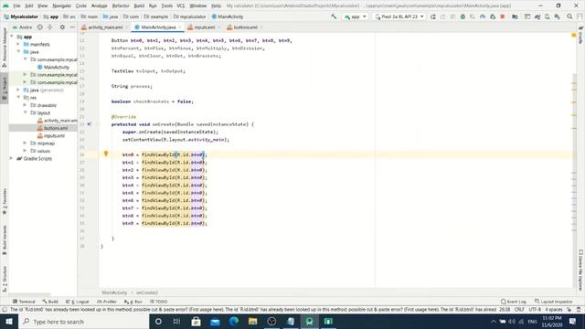 How to create a simple Calculator | Android Studio | Java смотреть онлайн