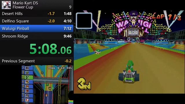 Mario Kart DS - Flower Cup Speedrun in 9:38 смотреть онлайн