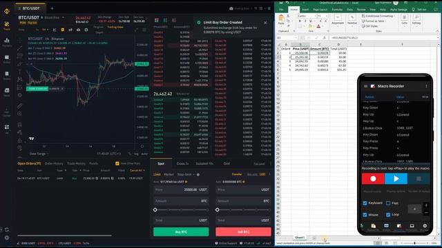 Keyboard Extension - Macro Recorder: Placing limit orders from Excel into Binance automatically смотреть онлайн