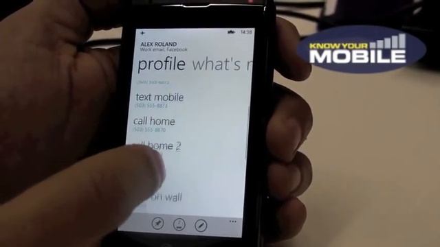 People Hub on Windows Phone 7 смотреть онлайн