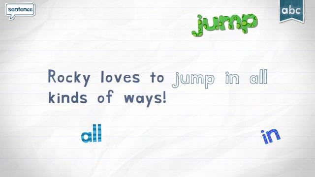 Play & Learn - Endless Reader - The Word JUMP - Endless Alphabet