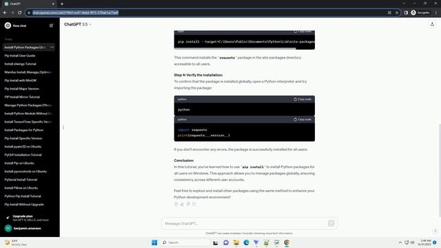 pip install for all users on windows смотреть онлайн