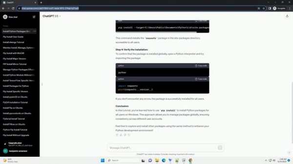 pip install for all users on windows