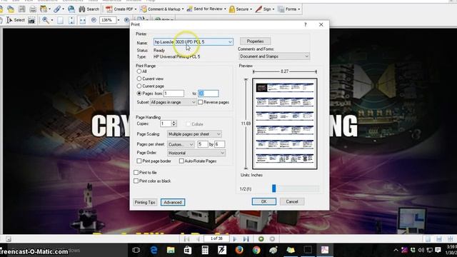 How do I print multiple pages of pdf or power point slide on a single paper sheet ? смотреть онлайн
