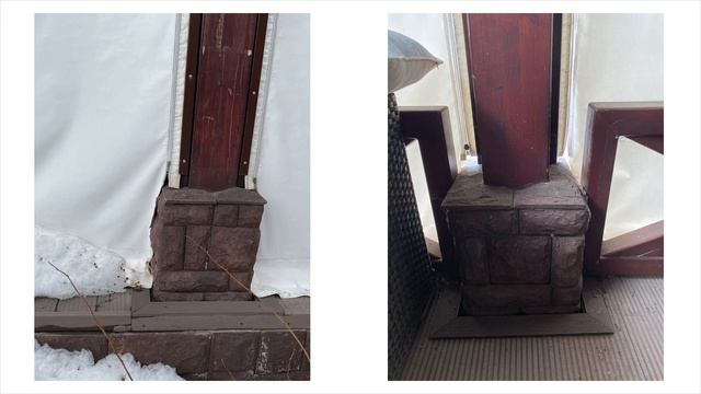 Веранда из дерева с безрамным остеклением S100. смотреть онлайн