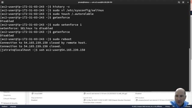 Setting Up SELINUX on aws ec2 as well as installing audit2allow смотреть онлайн