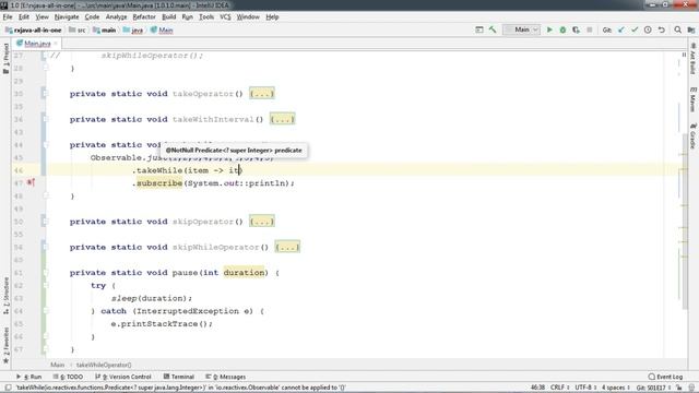 #17 RxJava - Operators - take(), skip(), takeWhile(), skipWhile() смотреть онлайн