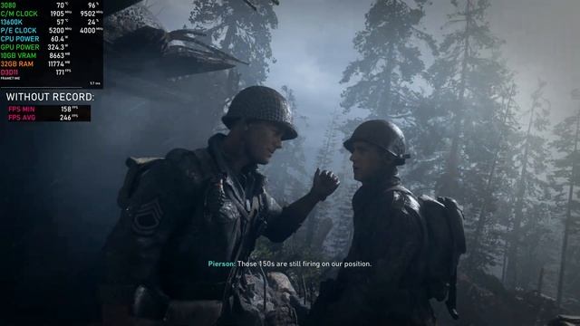 Call of Duty WW II RTX 3080 + 13600K [Custom - 1440P] смотреть онлайн