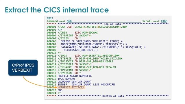 How to extract the CICS trace from a dump смотреть онлайн