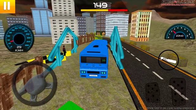 Offroad Bus Driving Simulator - Coach Mobile Bus Transporter Adventure - Android GamePlay смотреть онлайн