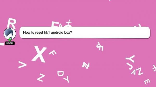 How to reset hk1 android box?