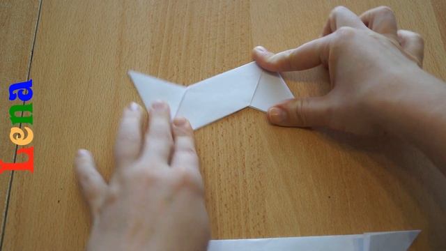 Origami Stern aus Papier basteln mit Lena ✨ How To Make a Paper Ninja Star (Shuriken) смотреть онлайн