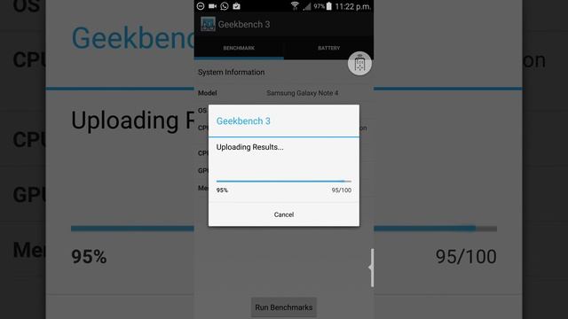 Galaxy Note 4 Geekbench 3 benchmark after android marshmallow update смотреть онлайн