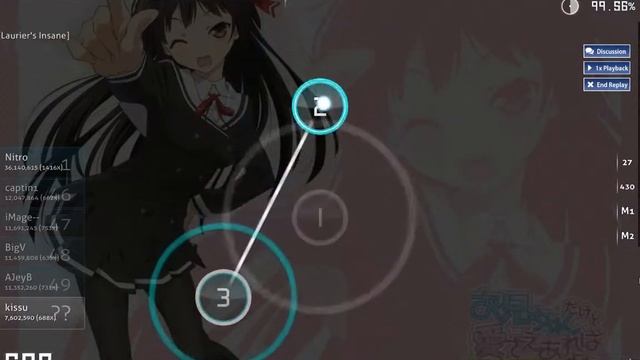 【osu!】 Liliana Sisters - Life-Ru is LOVE-Ru!! [Laurier's Insane] смотреть онлайн