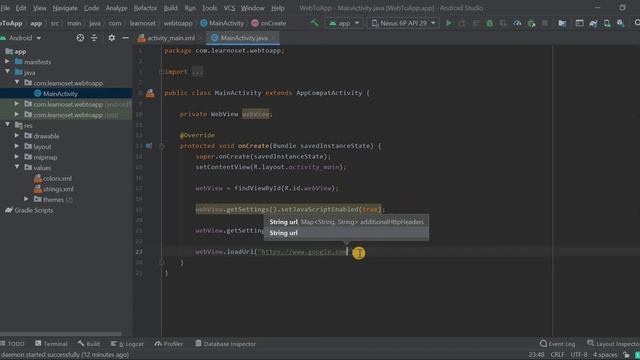 How to convert a Website into an Android App | Android Studio Tutorials смотреть онлайн