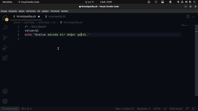 LINUX .SH (BASH SCRIPT) KOMUT DOSYASI YARATMA VE TERMINAL ÜZERİNDEN ÇALIŞTIRMA | UBUNTU DERSLERİ #1 смотреть онлайн