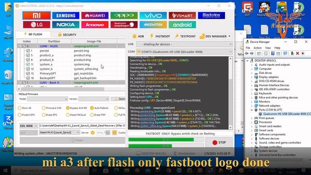 #mia3ded mi a3 after update ded only qualcomm port mi a3 after flash only fastboot mode solution смотреть онлайн
