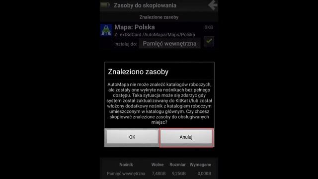 AutoMapa instalacja map na karcie pamięci -Android 5.0.1 -bez root'a смотреть онлайн