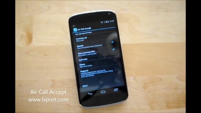 Air Call Accept For Android