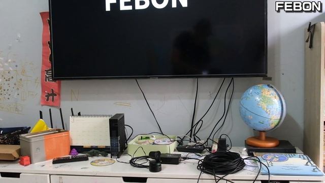 OBSBOT tiny camera with longer Fiber HDMI cable смотреть онлайн