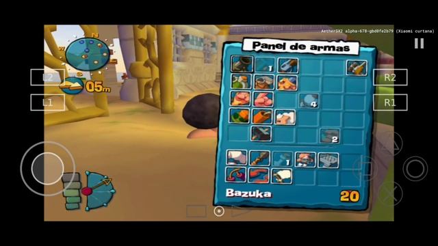 Worms4 Mayhem AethersX2 Android Gameplay смотреть онлайн