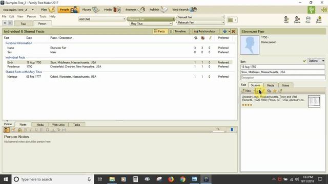 Family Tree Maker 2017: People Workspace Part 2: The Person View Tab смотреть онлайн