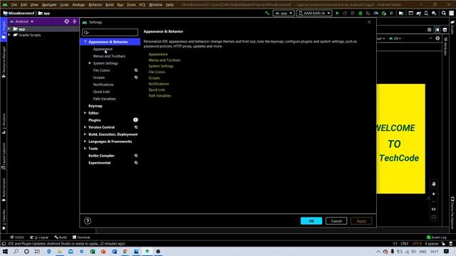 How to change the theme of your android studio project 2020. смотреть онлайн