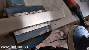 Как в два шага убрать царапины с нержавеющей стали (шлифованная труба)